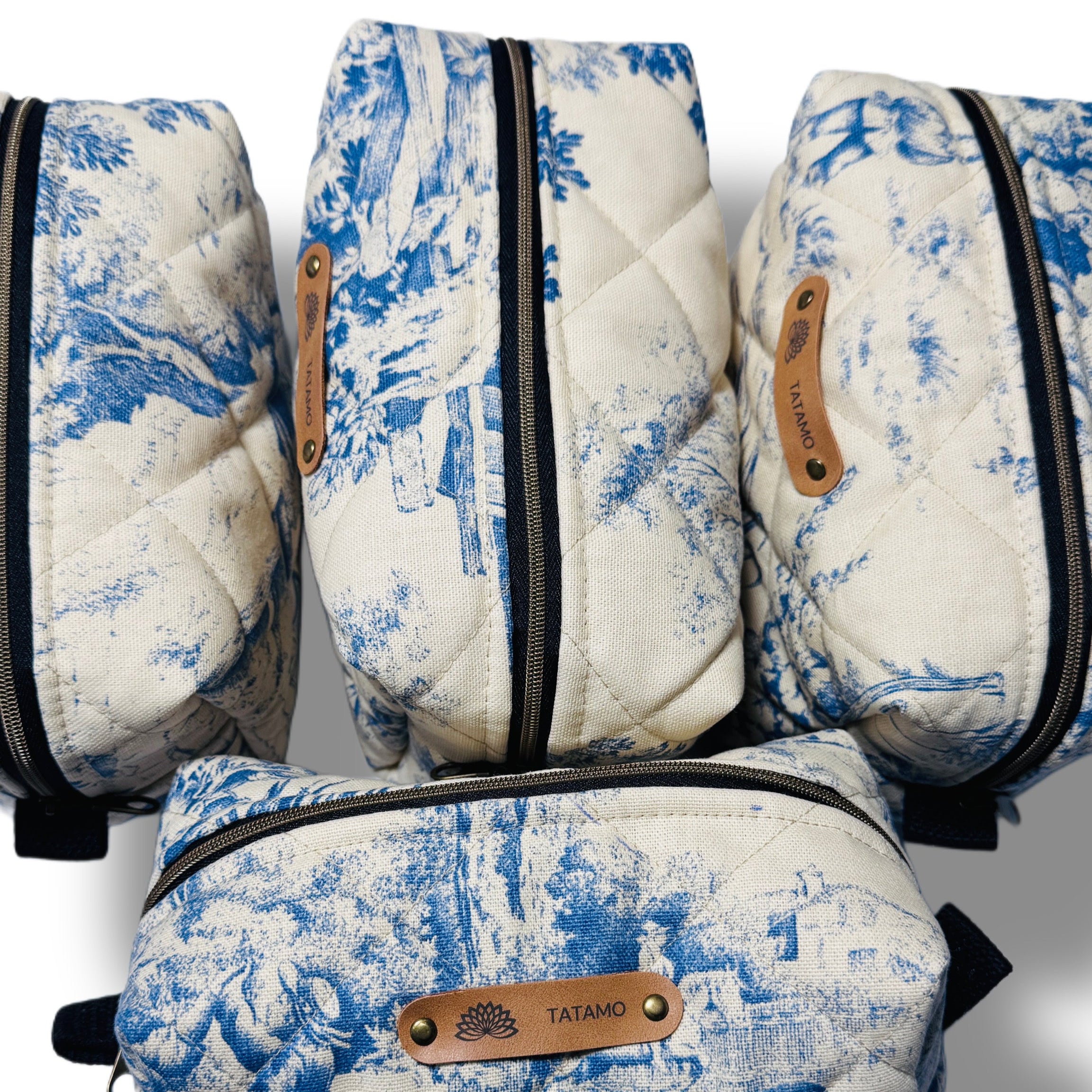 Lot de trousse jardin_d_antan_bleu