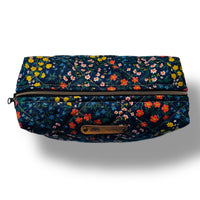 Trousse de voyage jardin de minuit vue de haut - zip, fermeture éclair fermé